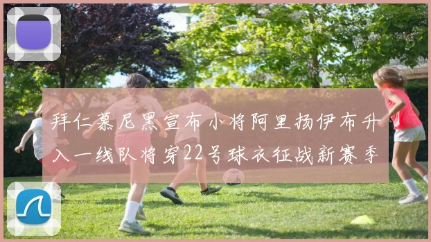 拜仁慕尼黑宣布小将阿里扬伊布升入一线队将穿22号球衣征战新赛季
